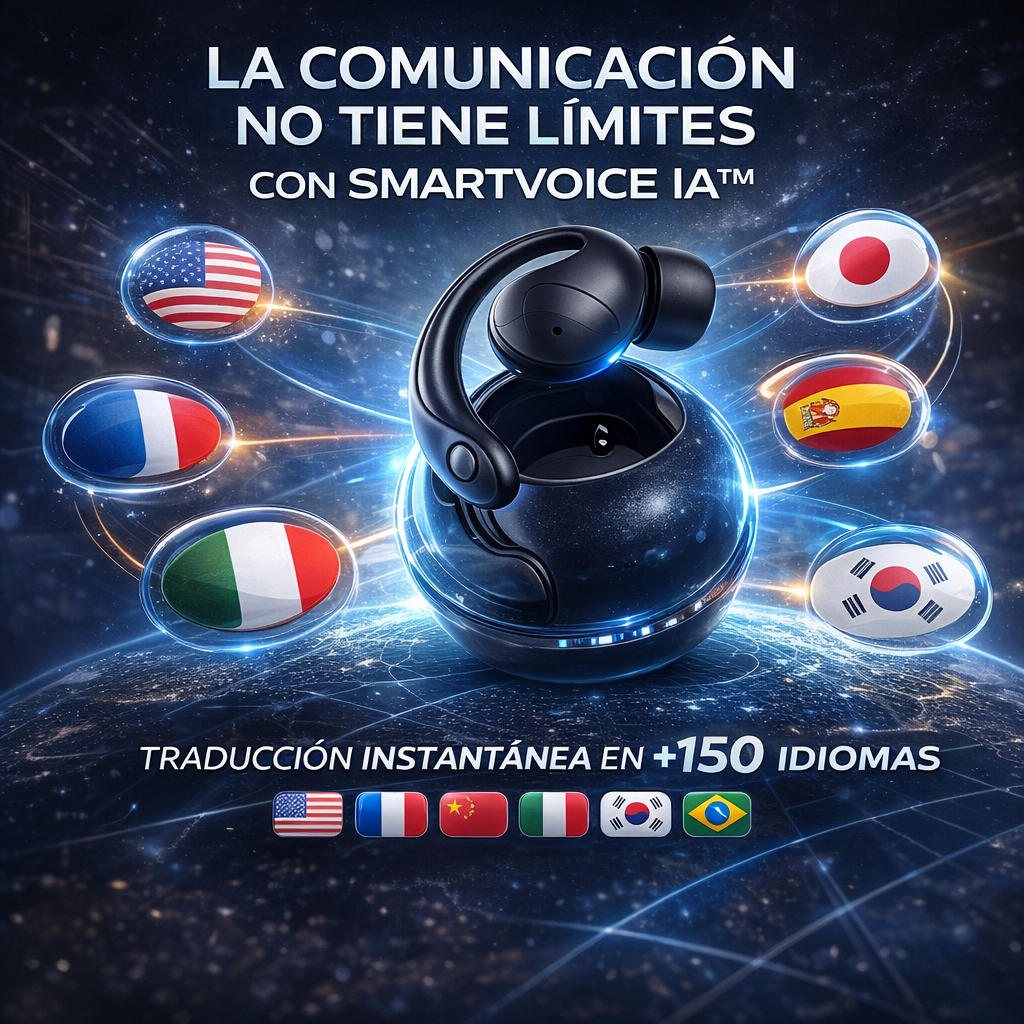 SMARTVOICE AI™- TRADUCTORES CON INTELIGENCIA ARTIFICIAL +150 IDIOMAS