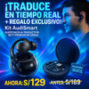 Kit AudiSmart® - Audífonos traductor con IA + Sett Carga Rapida