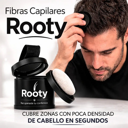 Fibras Capilares Rooty® – Solución rápida para canas y zonas con poco cabello