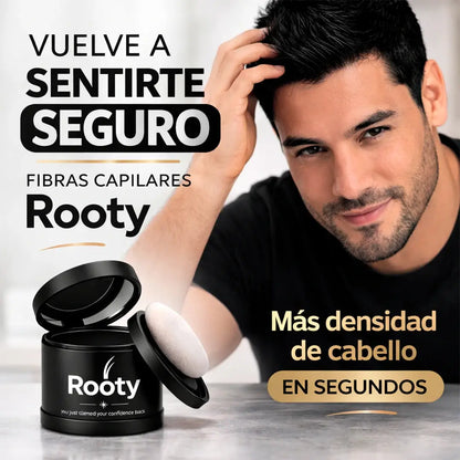 Fibras Capilares Rooty® – Solución rápida para canas y zonas con poco cabello