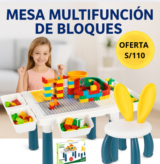 Mesa LEGO Didáctica 88 piezas 3 en 1 MT® Premium
