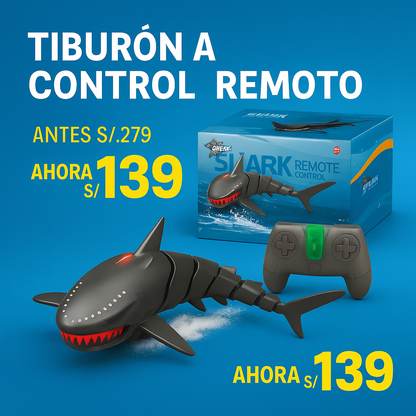 TIBURON INTELIGENTE ACUÁTICO A CONTROL REMOTO -Modelo Premium
