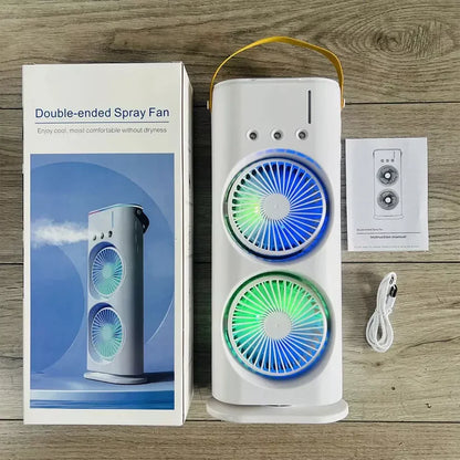 VENTILADOR PORTATIL AIRE ACONDICIONADO 5 EN 1 ILUMINACION LED RECARGABLE