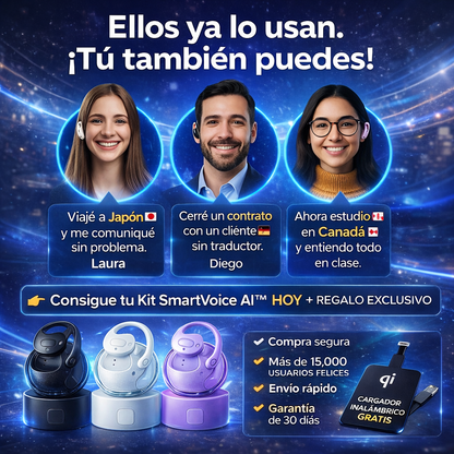 SMARTVOICE AI™- TRADUCTORES CON INTELIGENCIA ARTIFICIAL +150 IDIOMAS