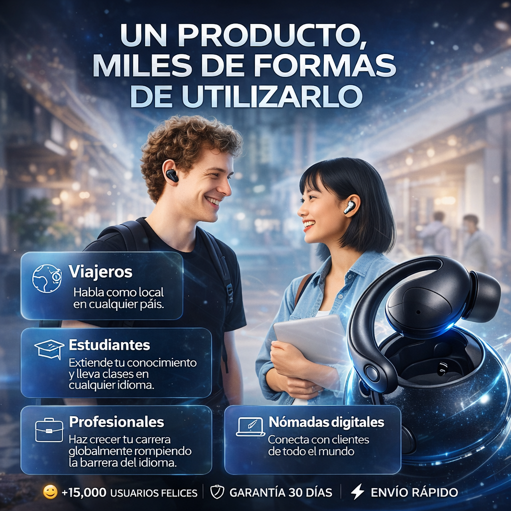 SMARTVOICE AI™- TRADUCTORES CON INTELIGENCIA ARTIFICIAL +150 IDIOMAS